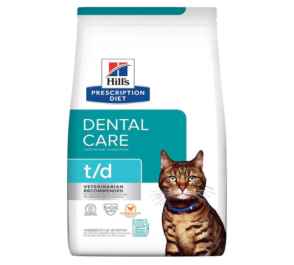 Hill's Prescription Diet t/d Dental Care Cat Food - Adult - Chicken - 1.5 kg