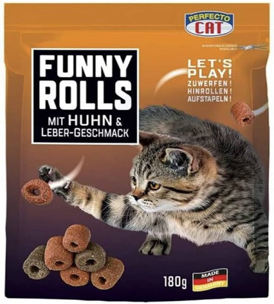 Funny Rolls with Chicken and Liver Cat Treats 180 g