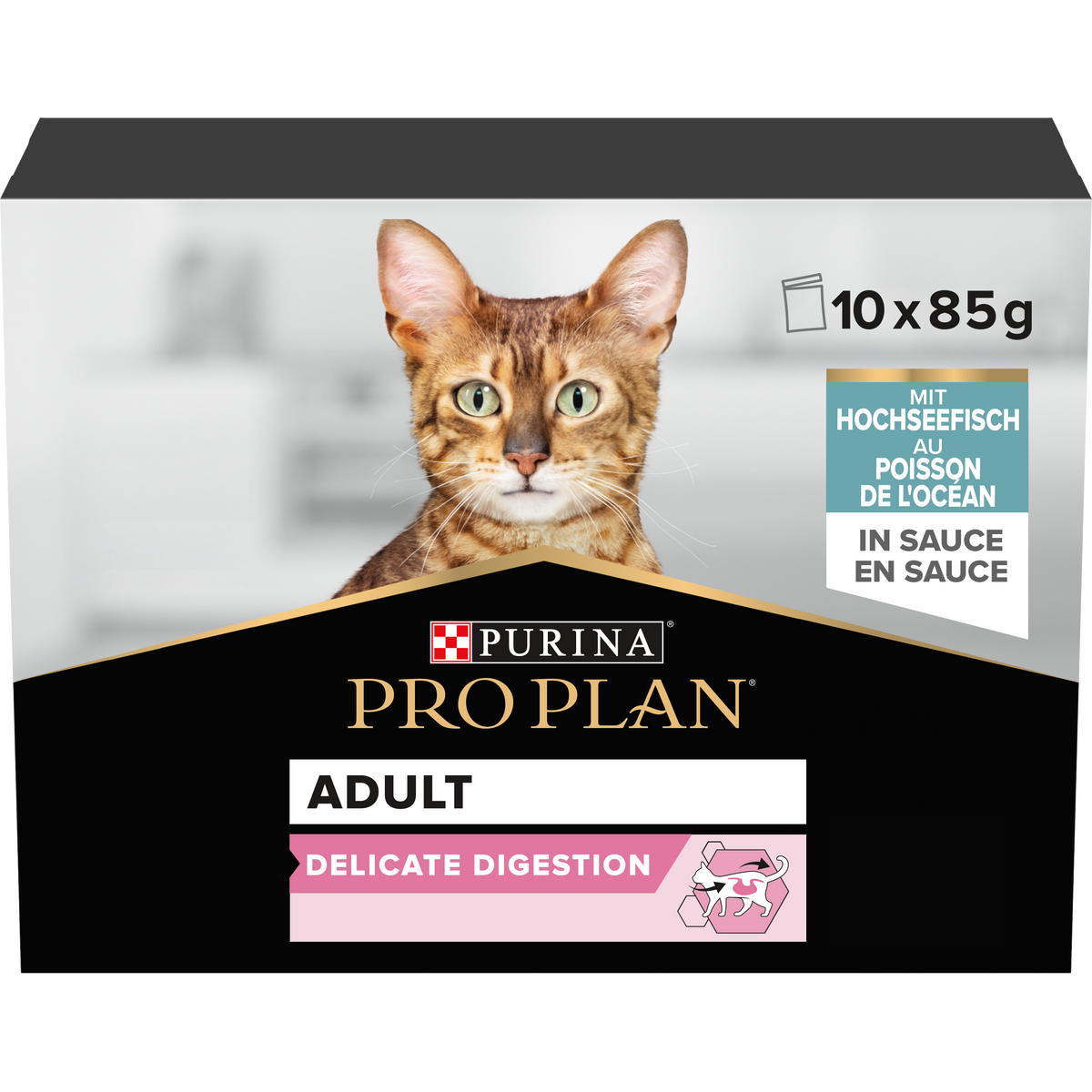 Pro Plan Adult Delicate Digestion Ocean Fish Bundle 10 x 85g