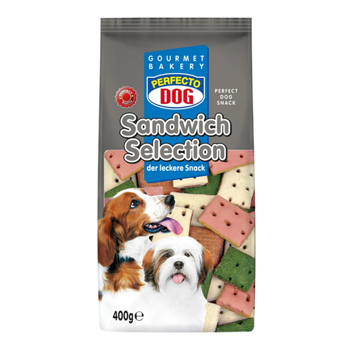 Perfecto Sandwish Mix Dog Treats 400g