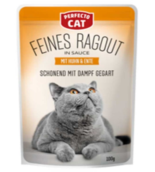 Perfecto Cat Fine Ragout In Sauce With Chicken And Duck 100G