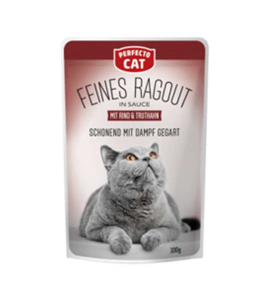 Perfecto Cat Fine Ragout In Sauce With Salmon 100G