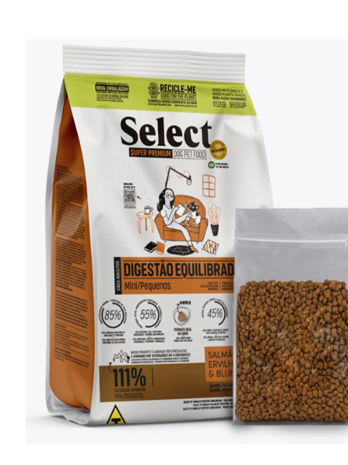 Select Dog Med & Large 5+ Salmon, Pea & Blueberry (700g)