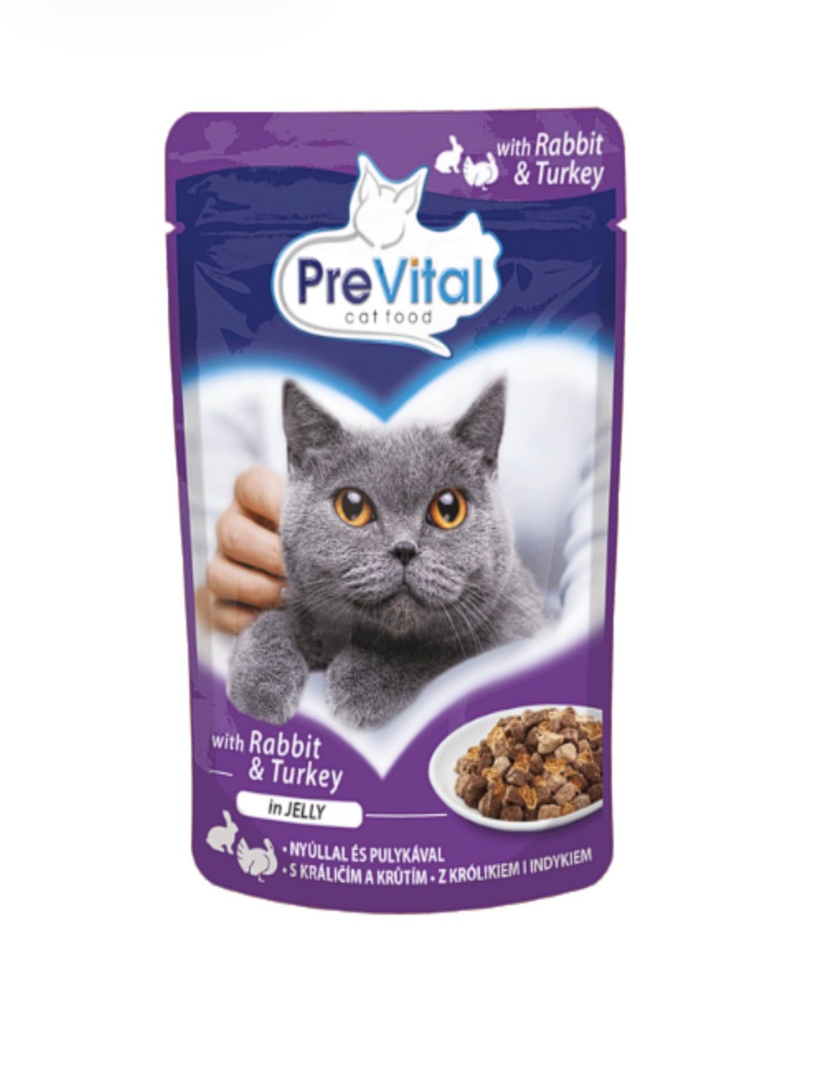 Prevital Cat Pouch Turkey & Rabbit In Jelly (100g)