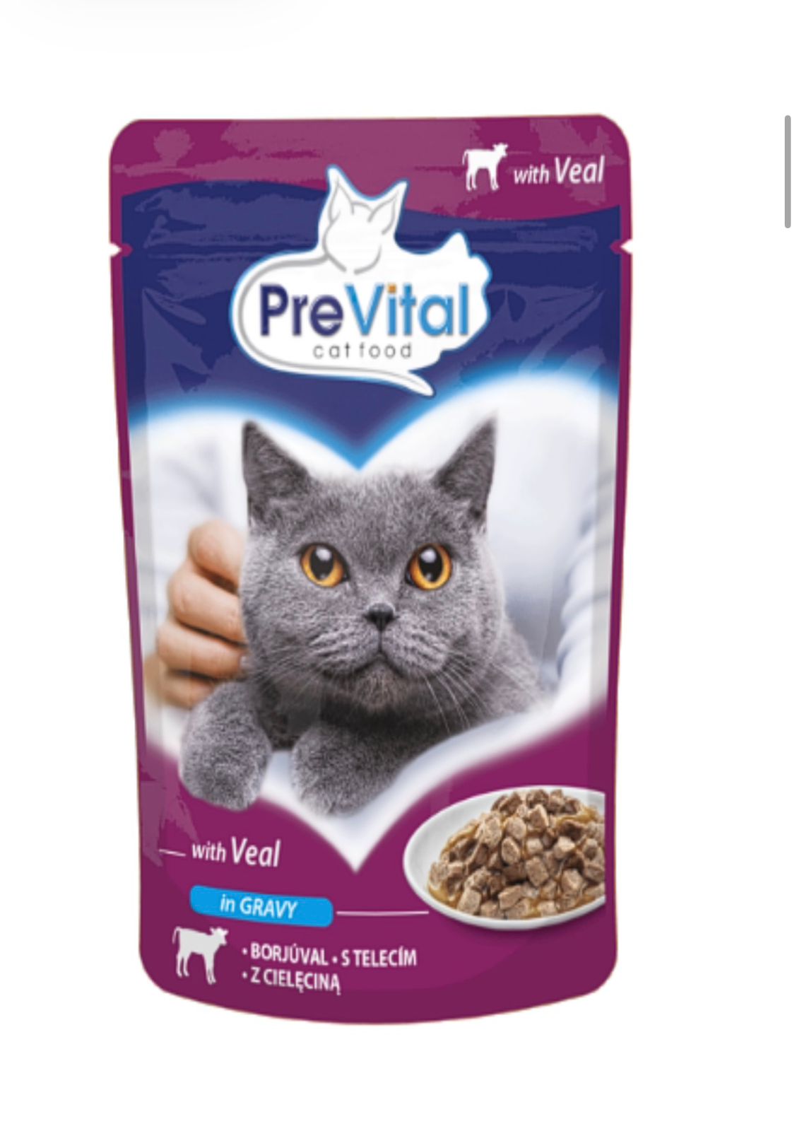 Prevital Cat Pouch Veal In Gravy (100g)