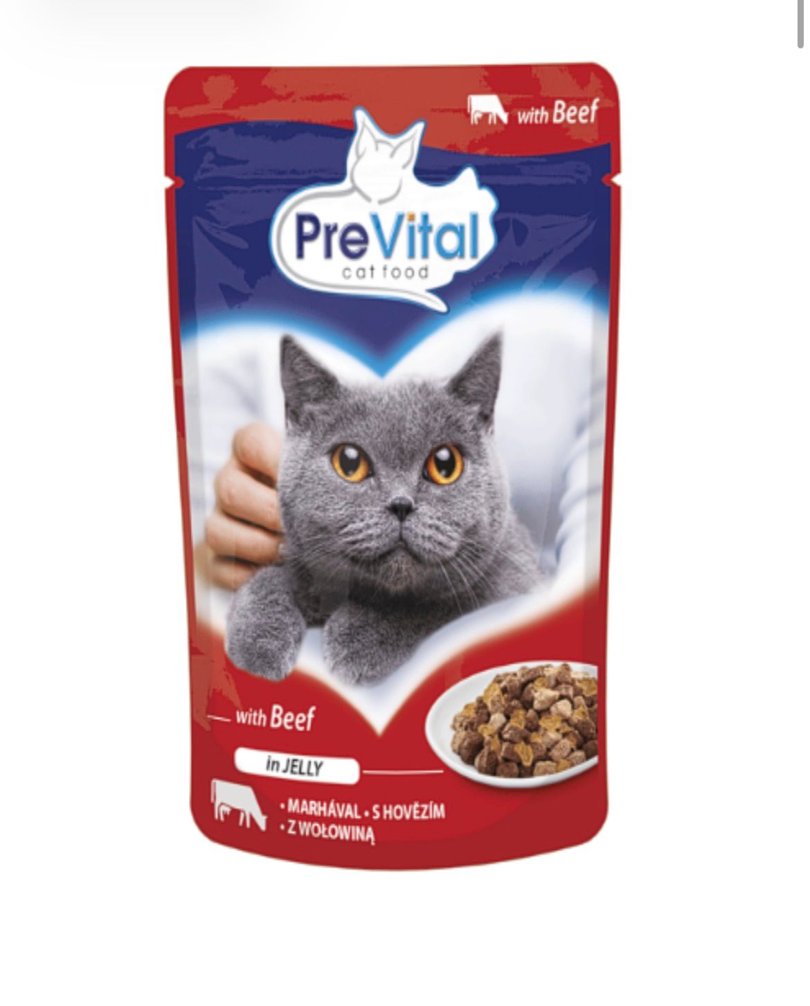 Prevital Cat Pouch Beef In Jelly (100g)
