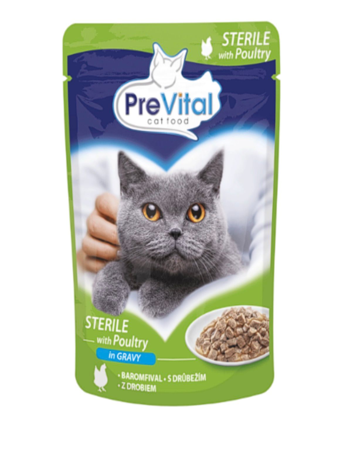 Prevital Cat Sterilized Pouch Poultry in Gravy (100g)