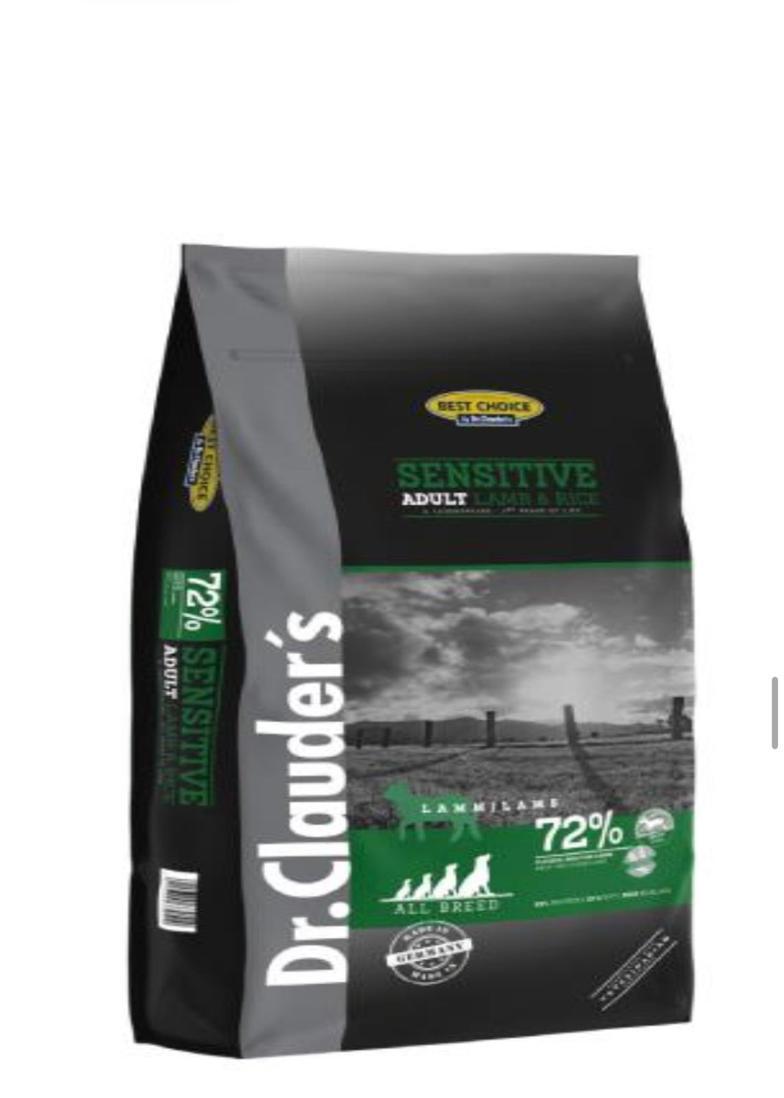 Dr. Clauder's Best Choice Sensitive Adult Dog Lamb and Rice