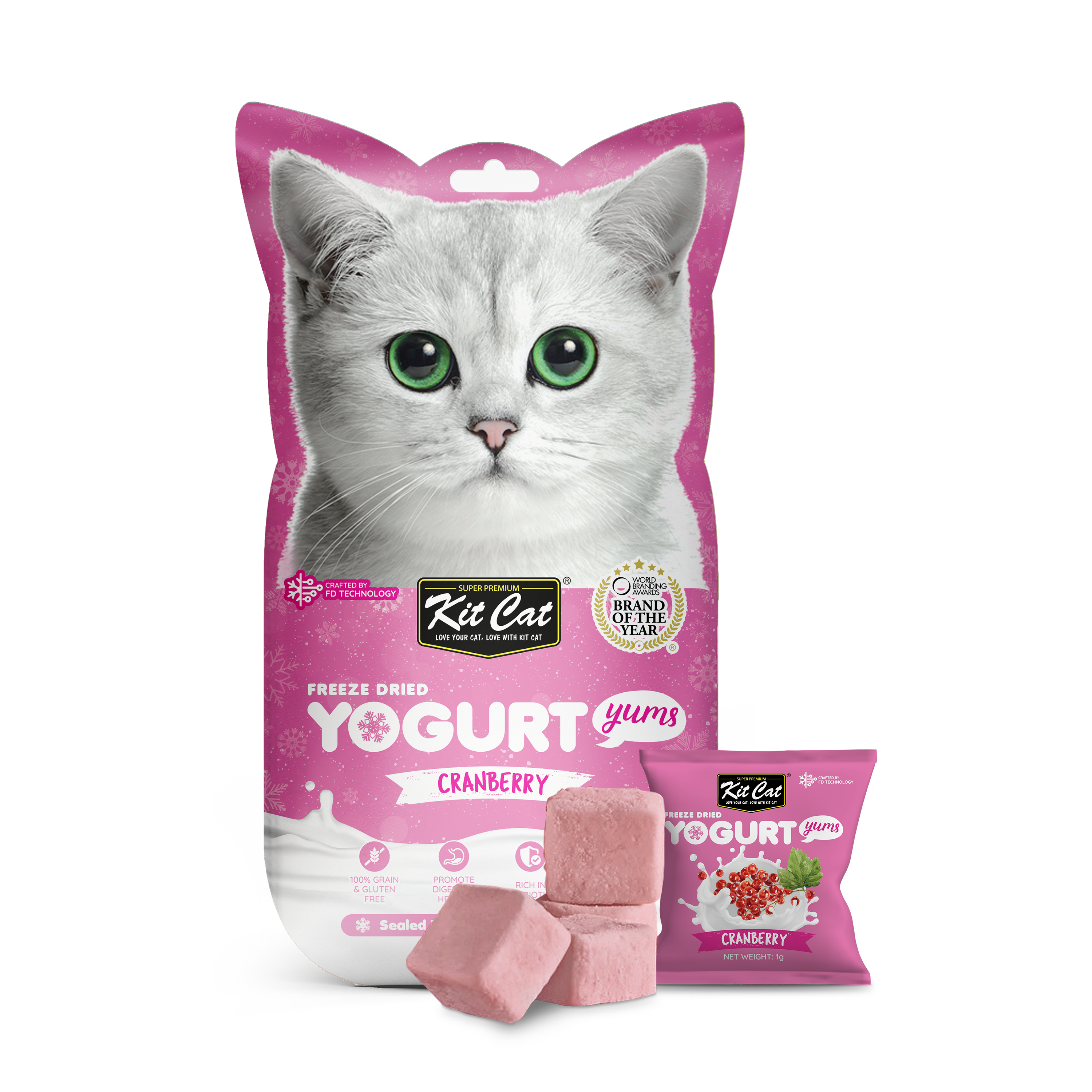 Kit Cat FD Yogurt Yums 10x1g