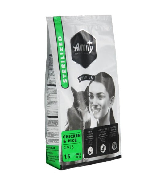 Amity Premium Adult cat Sterilized Chicken and Rice 1.5/10KG