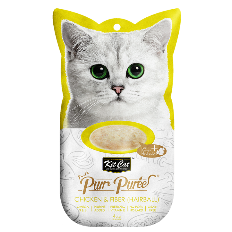 Kit Cat Cat Purr Puree Chicken & Scallop 4*15g