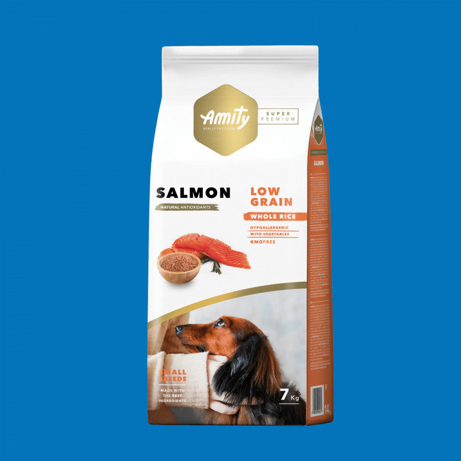 Amity Super Premium Low Grain Salmon Small Breeds 2KG