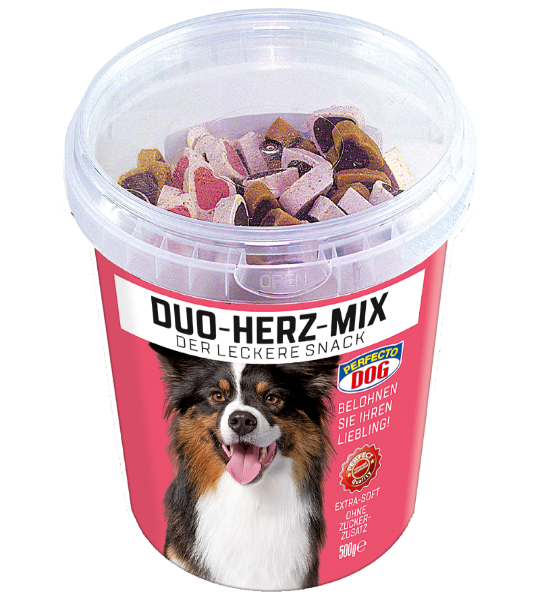 Perfecto Dog Duo Herz Mix Dog Treats 500g