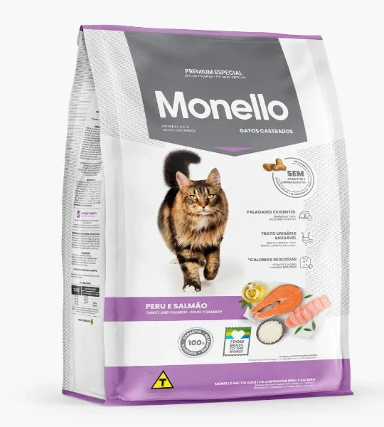 Monello Cat Castrated Turkey & Salmon 1KG