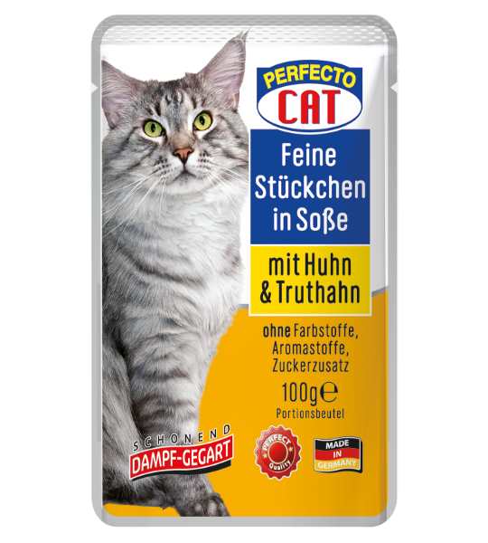 Perfecto Cat Sauce from chicken  & turkey 100g