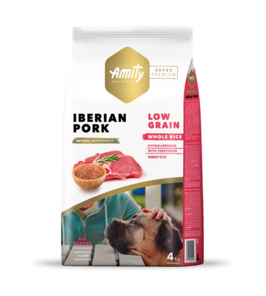 Amity Super Premium Adult Dog Pork 4/14 KG