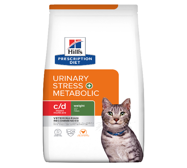 Hill's Prescription Diet c/d Urinary Stress + Metabolic Cat Food - Adult - Chicken - 1.5 kg